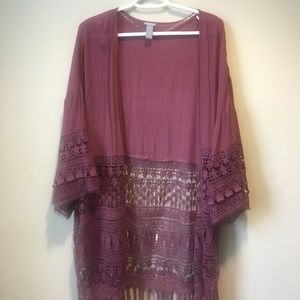 *Sold* Pink Hipster Kimono Cardigan